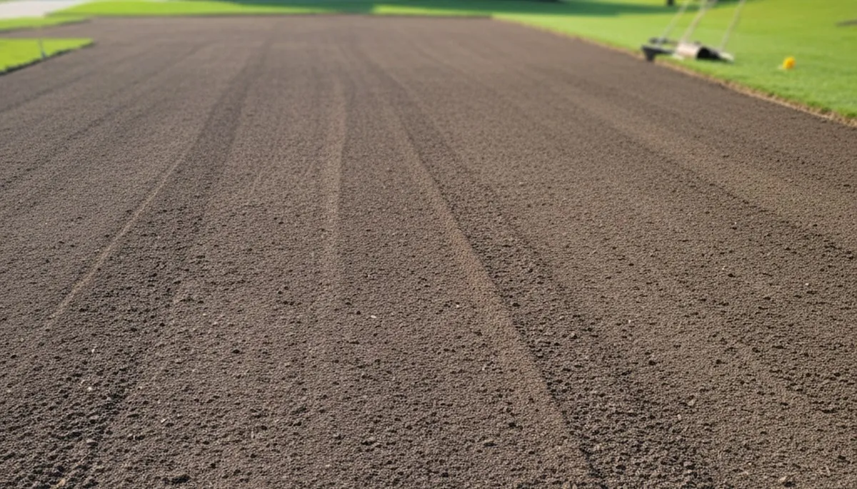 Expert graded soil prepared for professional sod installation in Olathe, KS lawn by Chop Chop Landscaping