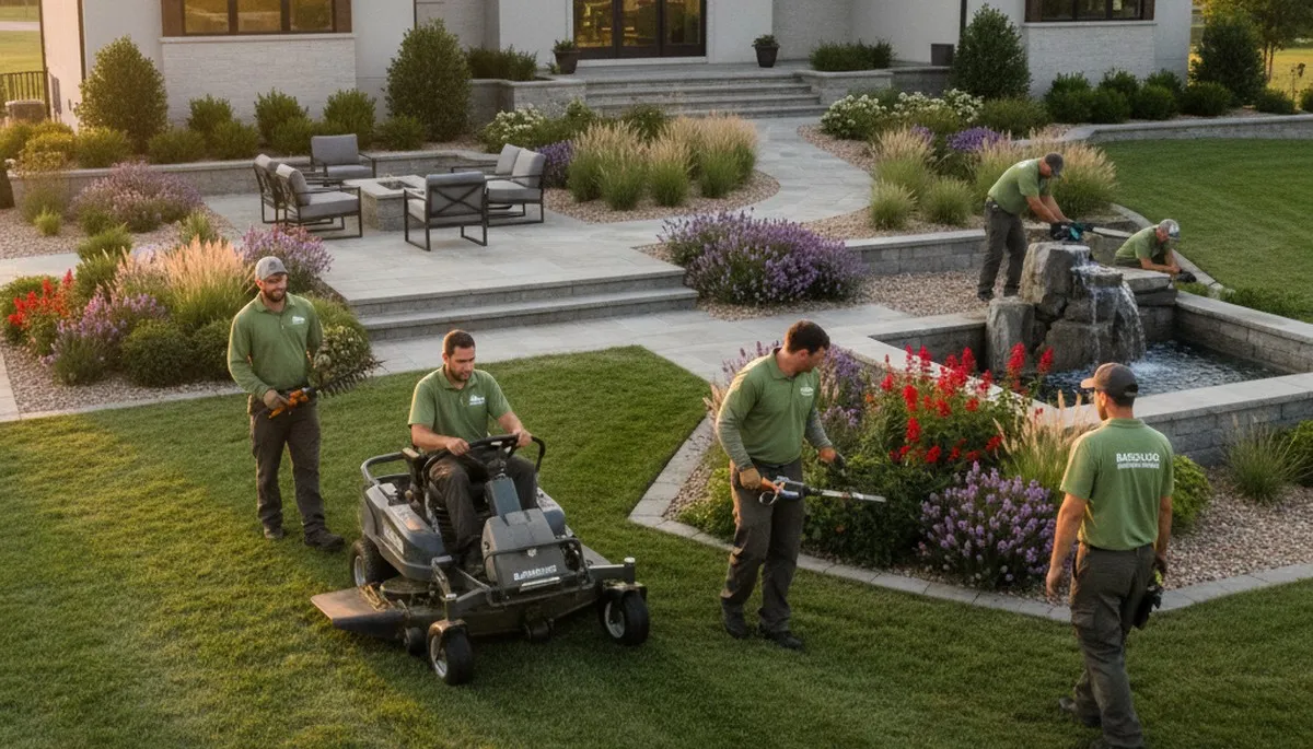 Landscaping services in Olathe, KS for residential lawn care and yard maintenance