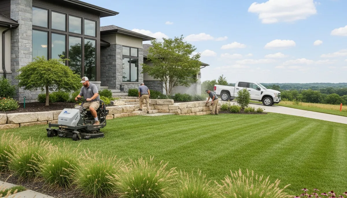 Landscaping services in Olathe, KS by Lawn Care Olathe KS